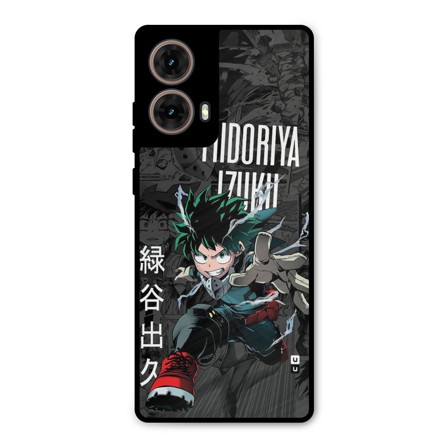 Young Midoriya Metal Back Case for Moto G85