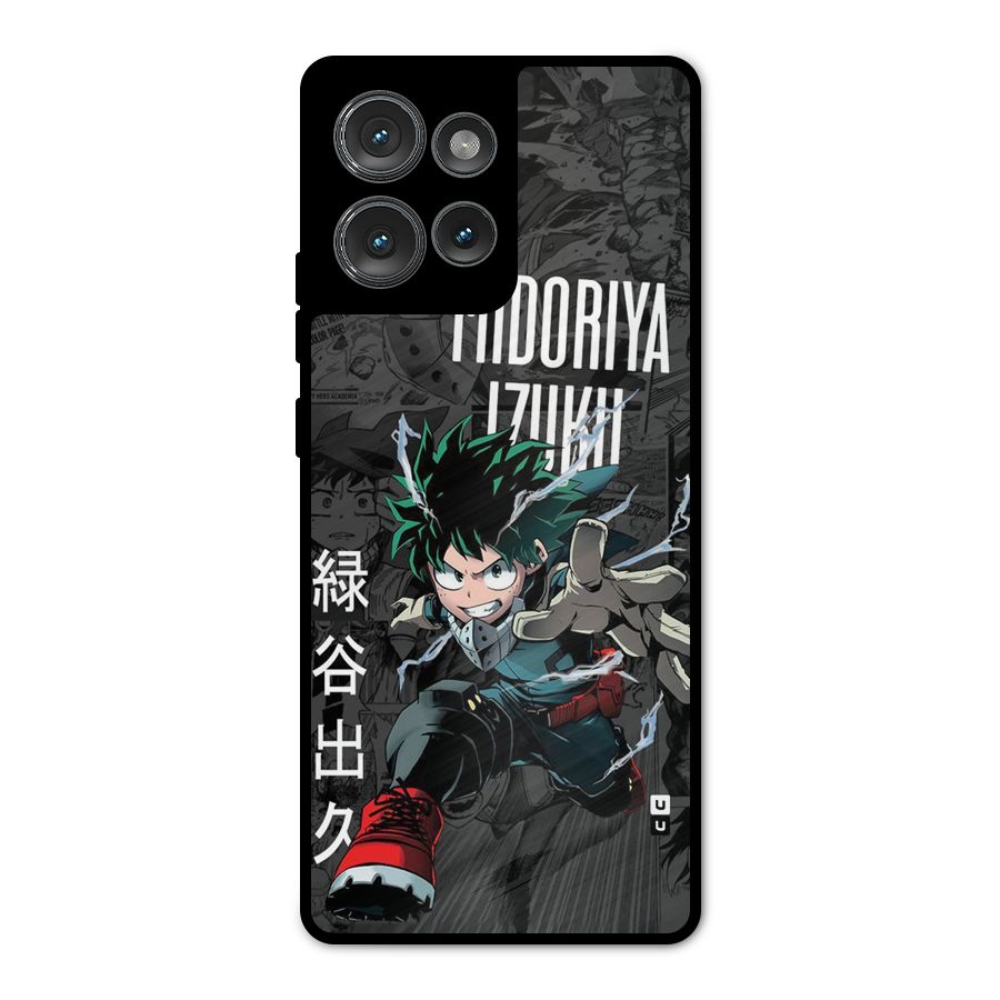 Young Midoriya Metal Back Case for Motorola Edge 50