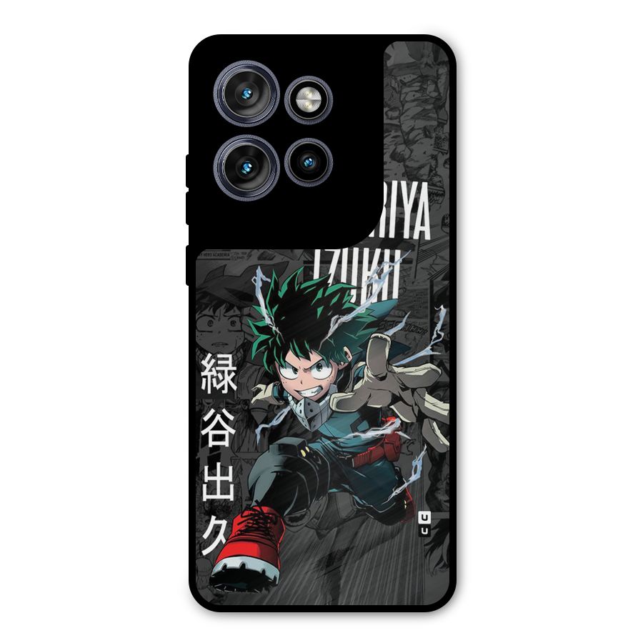 Young Midoriya Metal Back Case for Motorola Edge 50 Neo