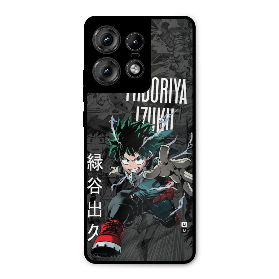 Young Midoriya Metal Back Case for Motorola Edge 50 Pro