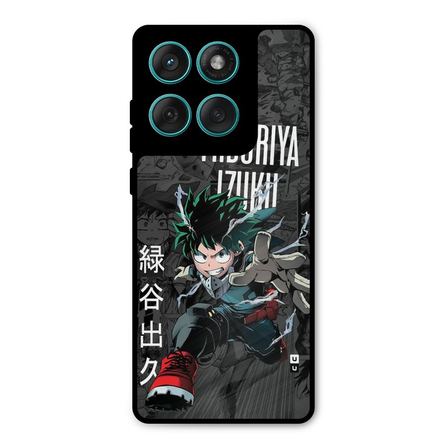 Young Midoriya Metal Back Case for Motorola Edge 60