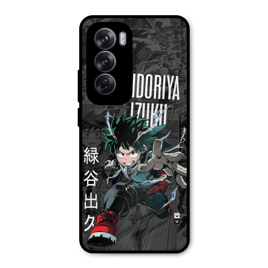 Young Midoriya Metal Back Case for Oppo Reno12 Pro