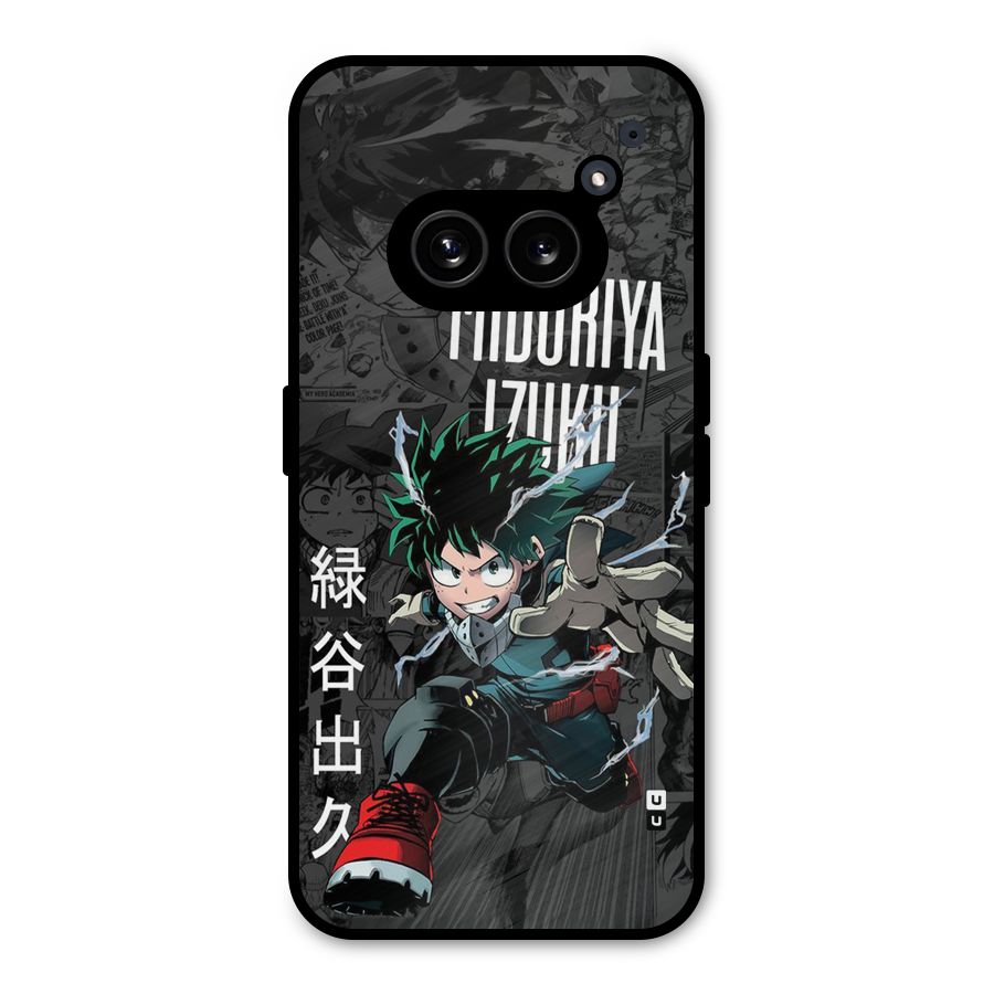 Young Midoriya Metal Back Case for Nothing Phone 2a