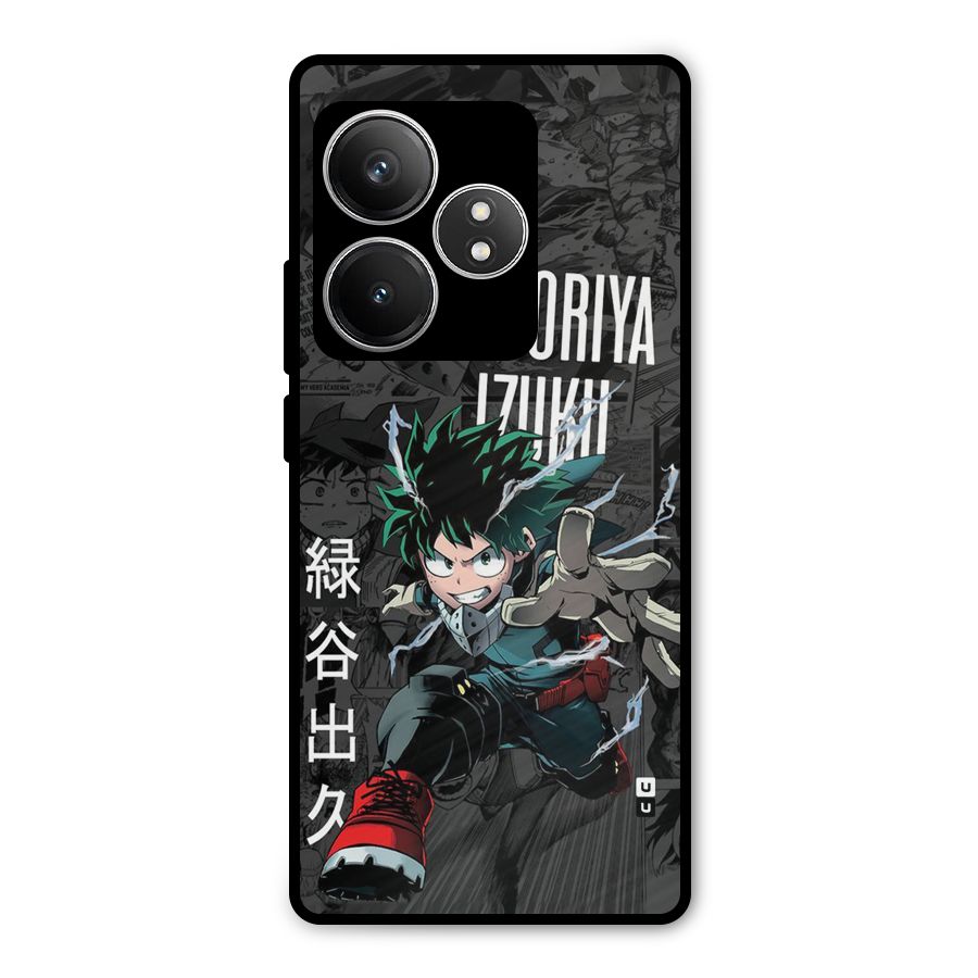 Young Midoriya Metal Back Case for Realme GT 6T