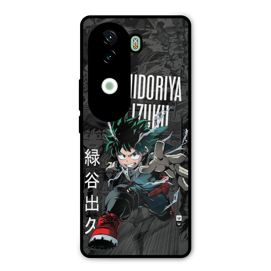 Young Midoriya Metal Back Case for Vivo V40e