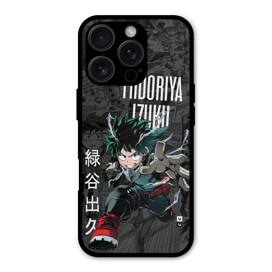 Young Midoriya Metal Back Case for iPhone 16 Pro