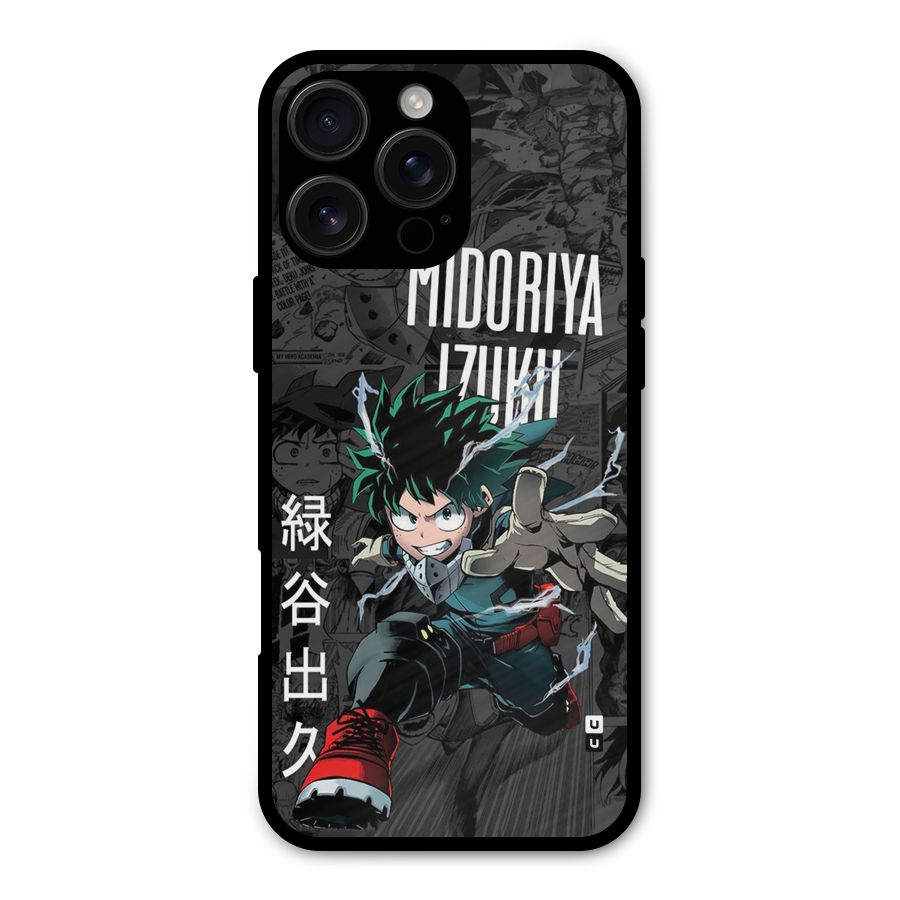 Young Midoriya Metal Back Case for iPhone 16 Pro Max