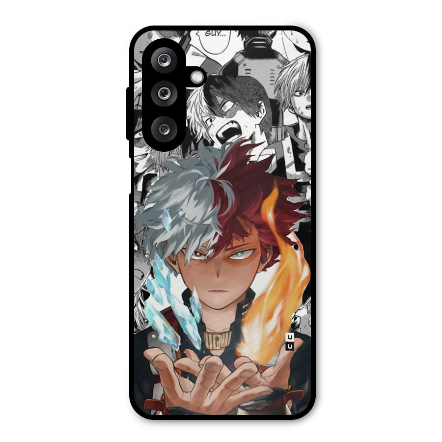 Young Todoroki Metal Back Case for Galaxy M36