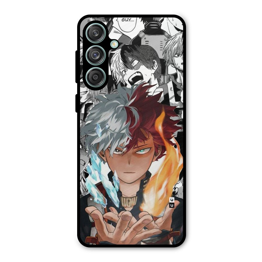 Young Todoroki Metal Back Case for Galaxy M55 5G