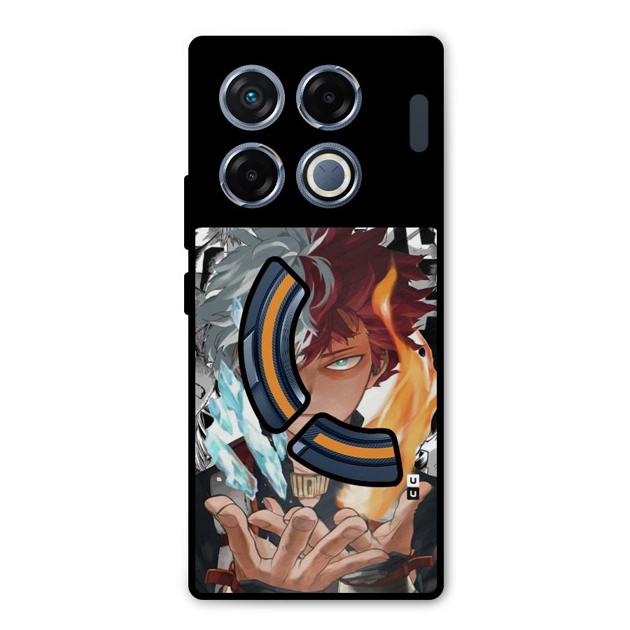 Young Todoroki Metal Back Case for Infinix GT 20 Pro