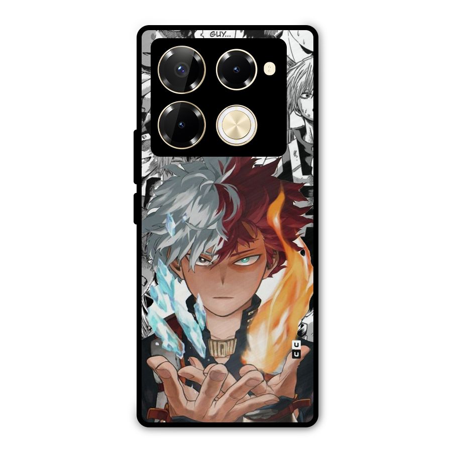 Young Todoroki Metal Back Case for Infinix Note 40 Pro