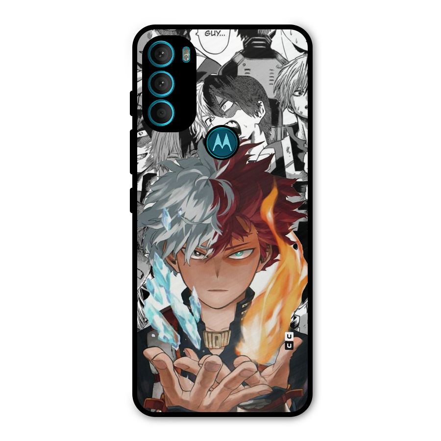 Young Todoroki Metal Back Case for Moto G71 5G
