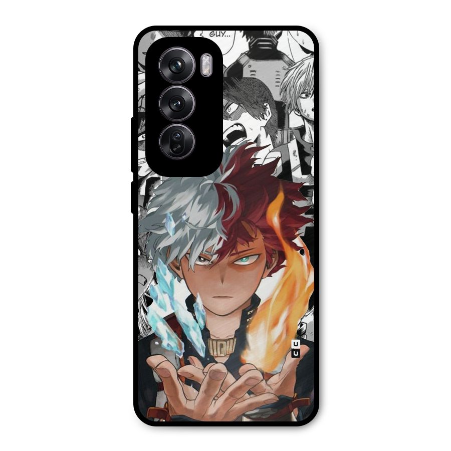 Young Todoroki Metal Back Case for Oppo Reno12 Pro