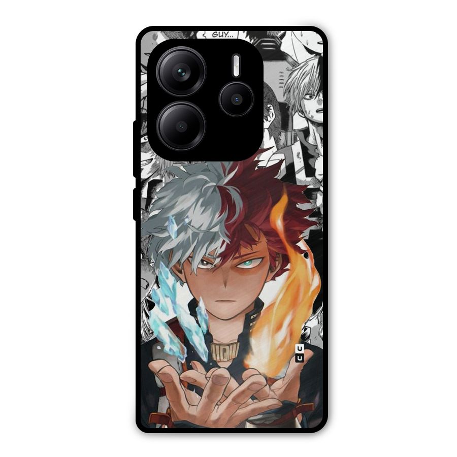 Young Todoroki Metal Back Case for Redmi Note 14 5G