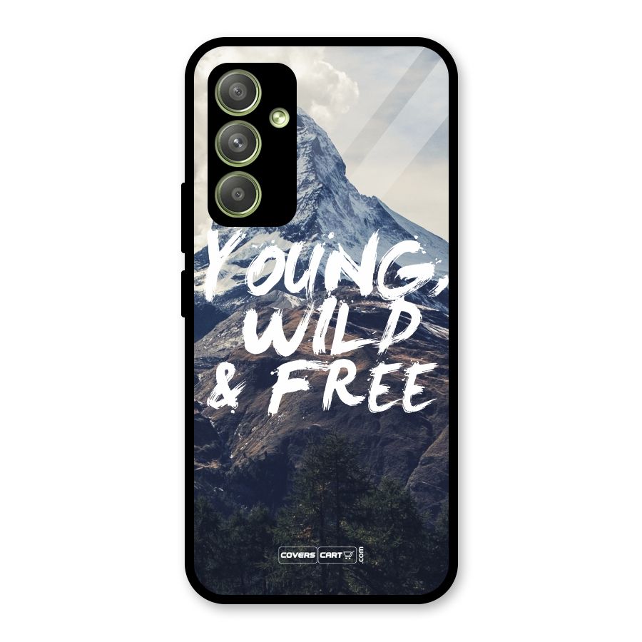 Young Wild and Free Glass Back Case for Galaxy A54