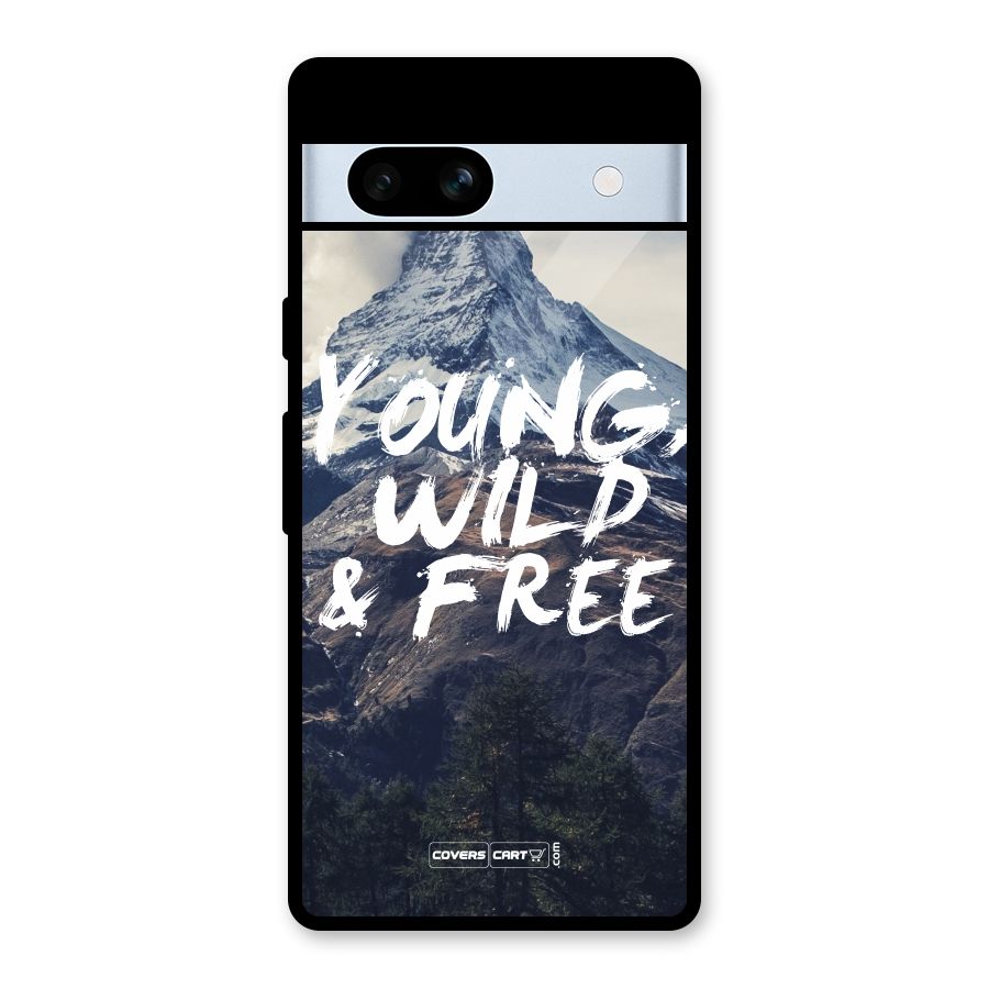 Young Wild and Free Glass Back Case for Google Pixel 7a