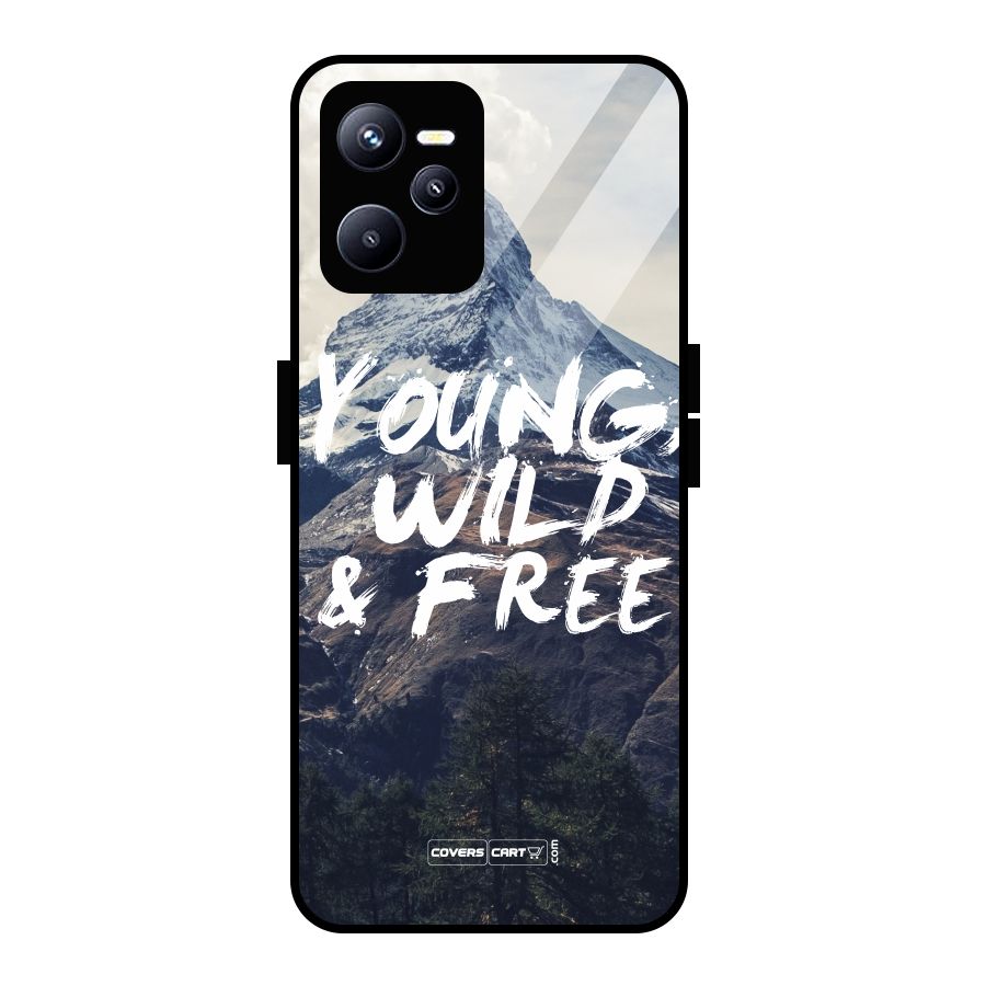 Young Wild and Free Glass Back Case for Realme C35