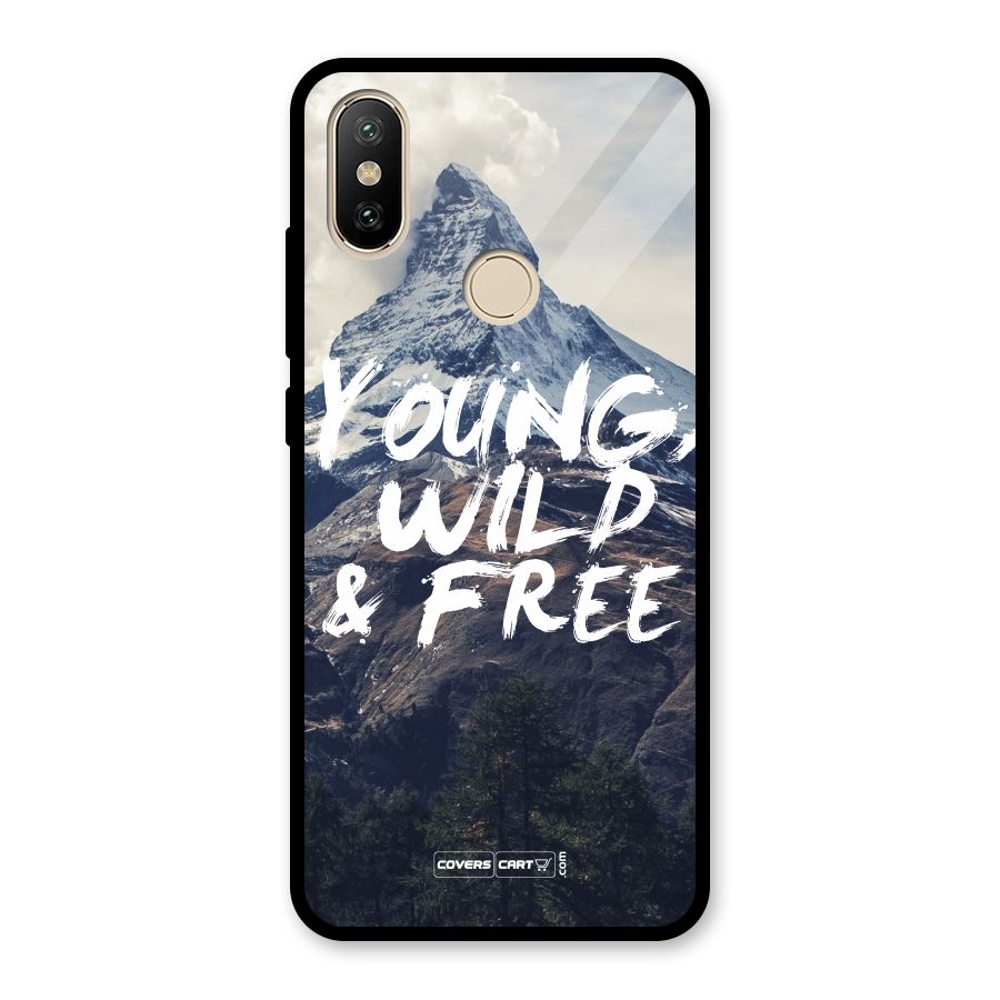 Young Wild and Free Glass Back Case for Redmi A2