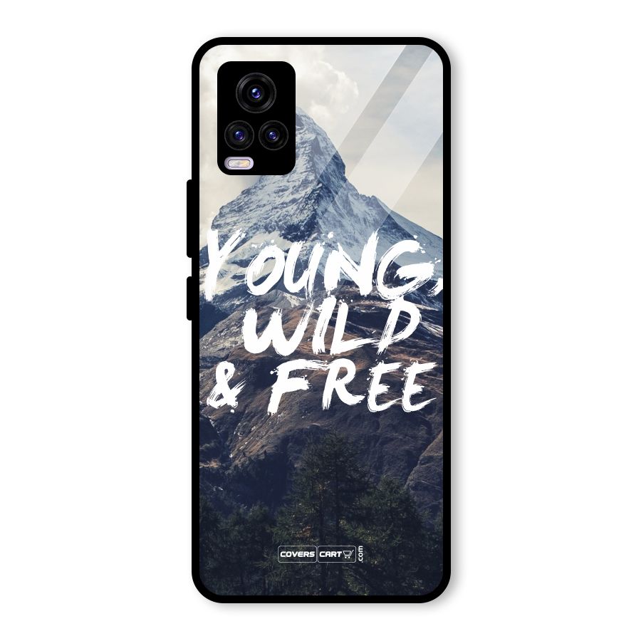 Young Wild and Free Glass Back Case for Vivo V20 2021