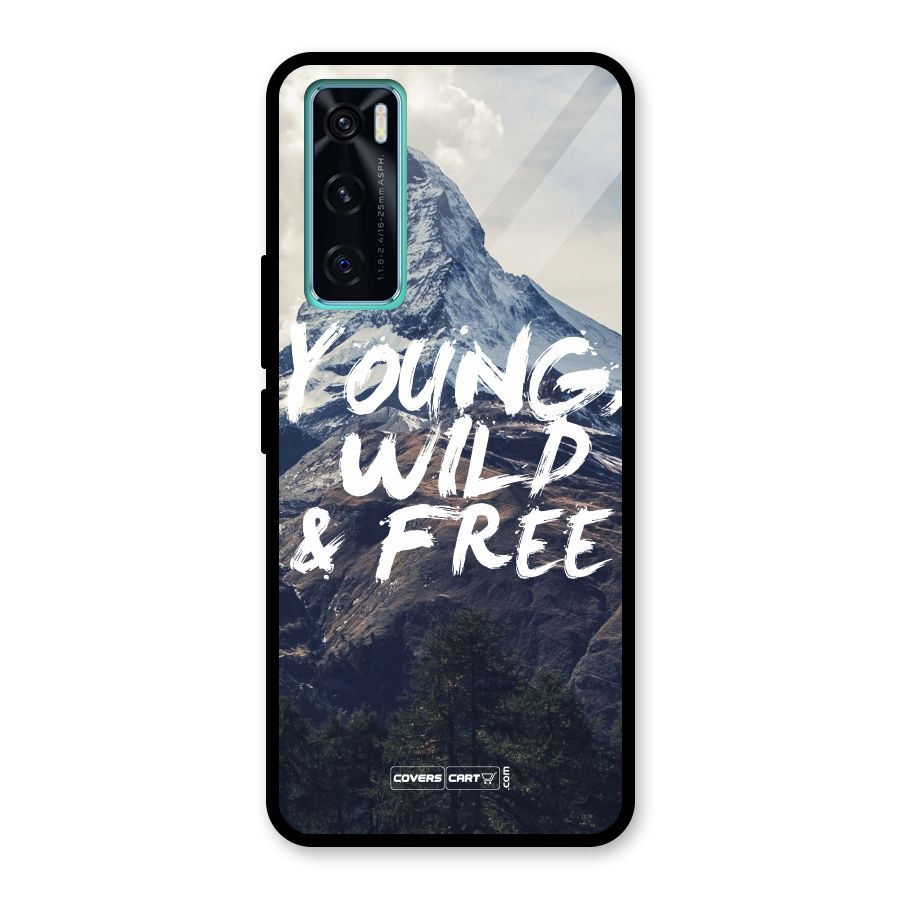 Young Wild and Free Glass Back Case for Vivo V20 SE