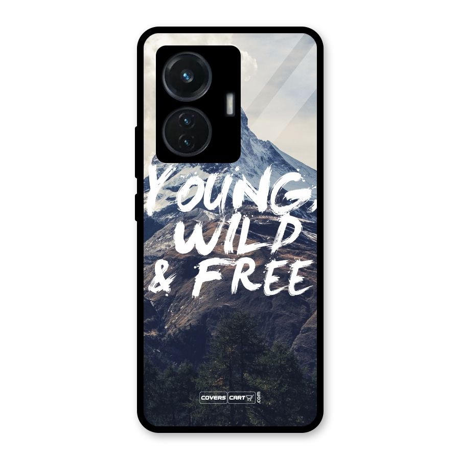 Young Wild and Free Glass Back Case for iQOO Z6 44W