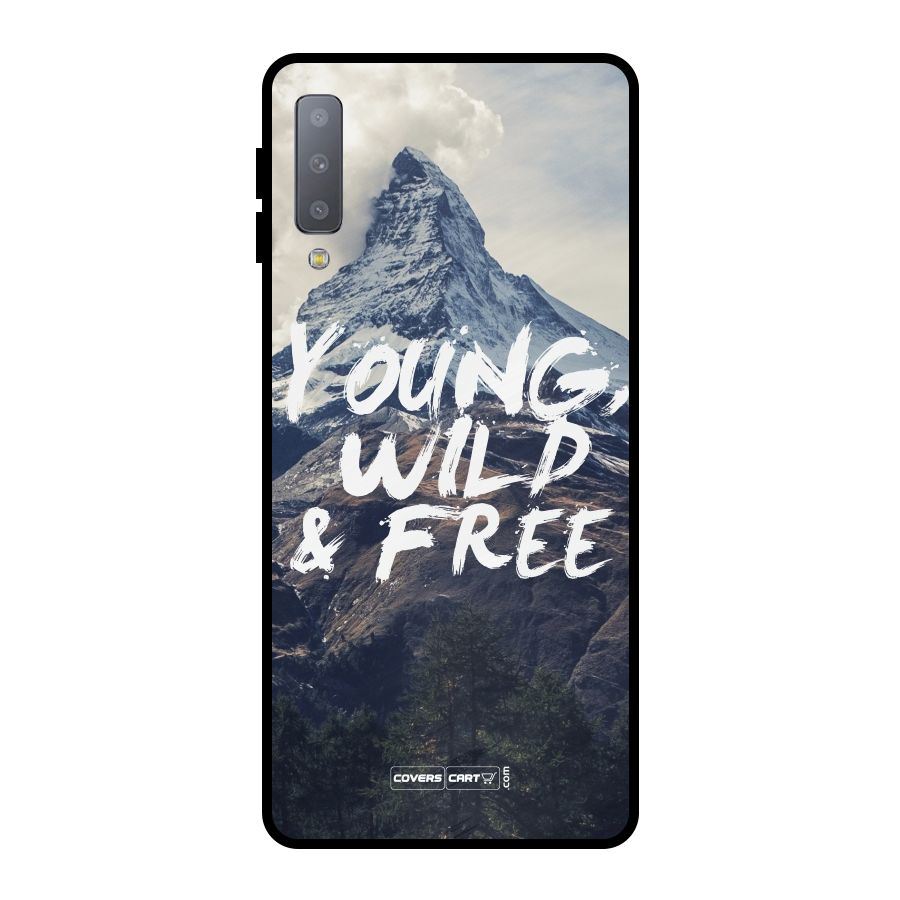 Young Wild and Free Metal Back Case for Galaxy A7 (2018)