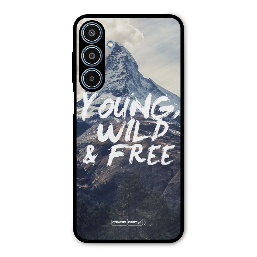 Young Wild and Free Metal Back Case for Galaxy M35