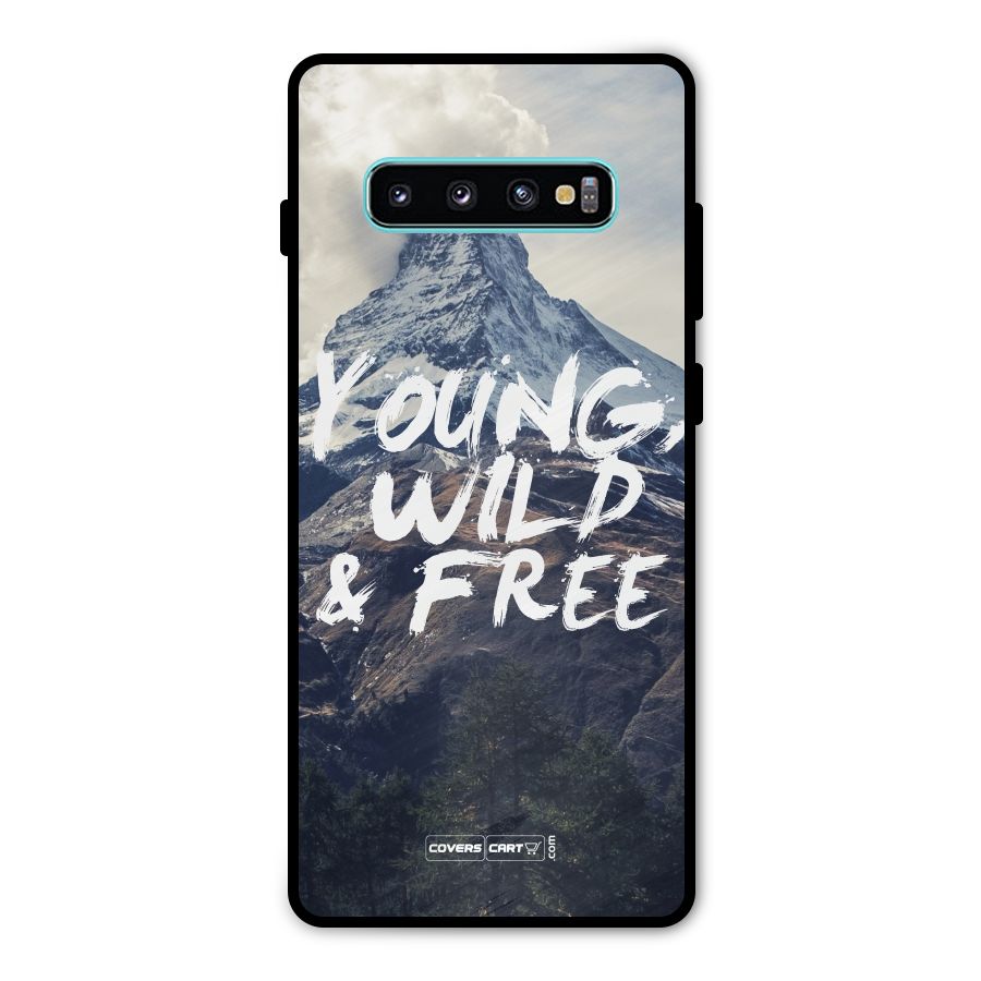 Young Wild and Free Metal Back Case for Galaxy S10 Plus