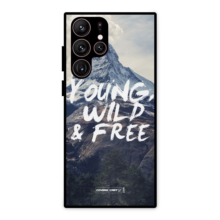 Young Wild and Free Metal Back Case for Galaxy S22 Ultra 5G