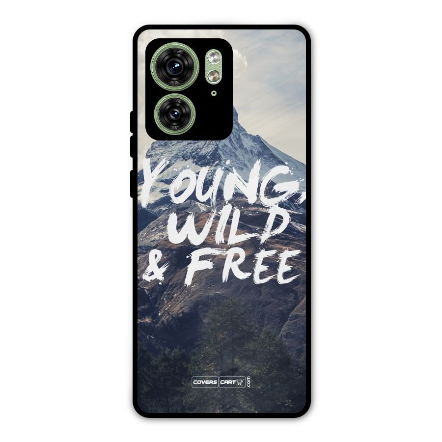 Young Wild and Free Metal Back Case for Motorola Edge 40 5G