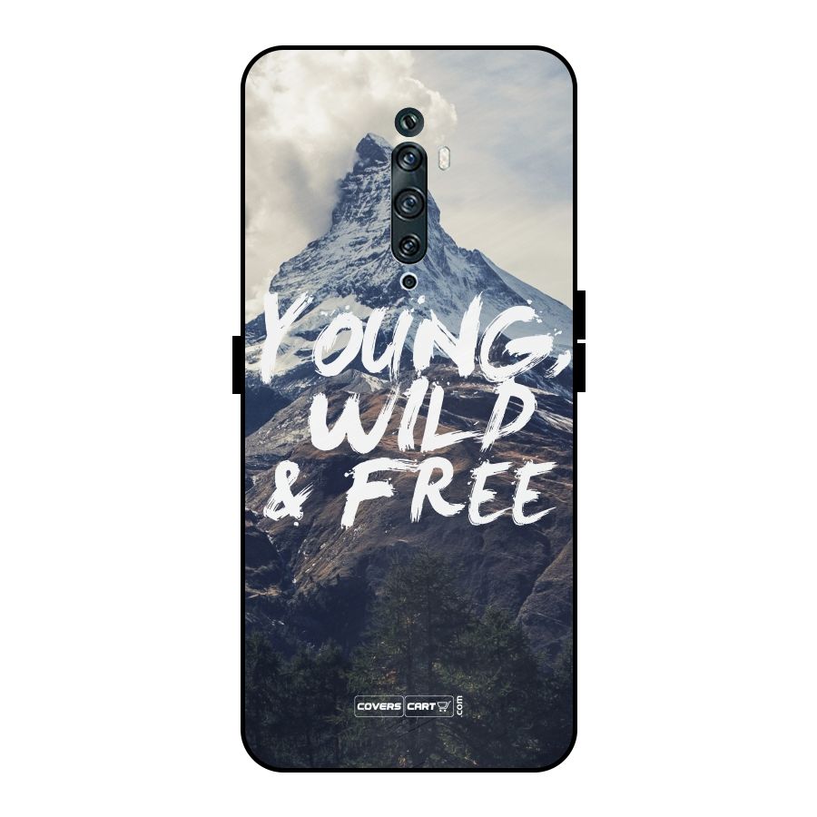 Young Wild and Free Metal Back Case for Oppo Reno2 F