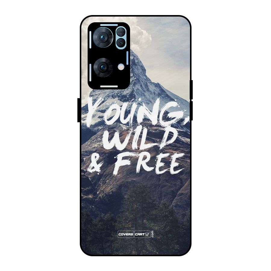 Young Wild and Free Metal Back Case for Oppo Reno7 Pro 5G