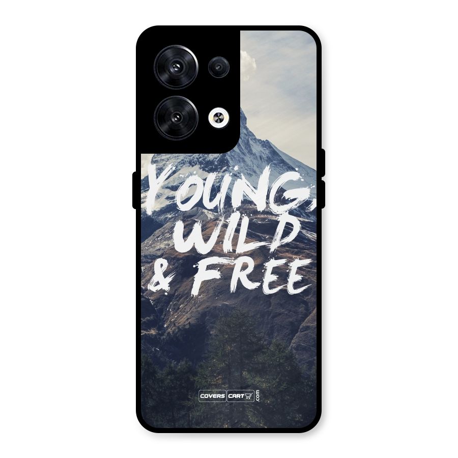 Young Wild and Free Metal Back Case for Oppo Reno8 5G