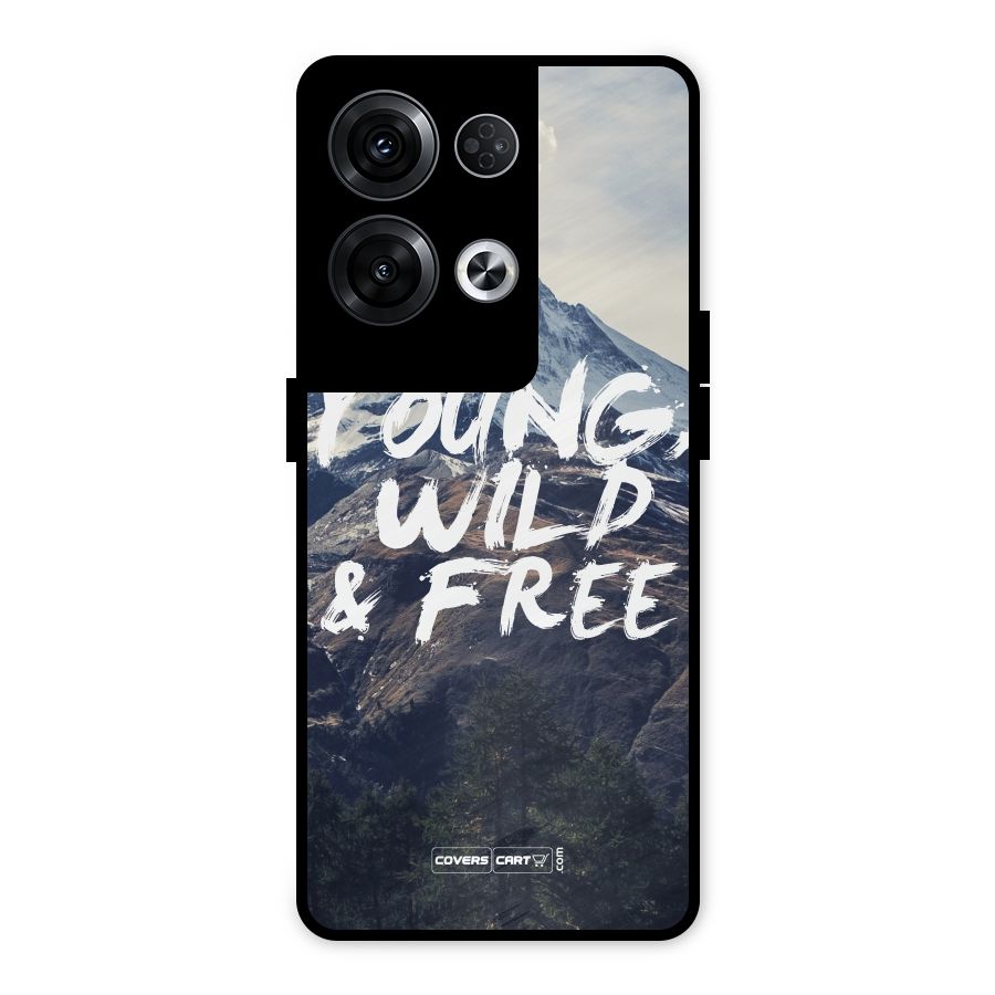 Young Wild and Free Metal Back Case for Oppo Reno8 Pro 5G