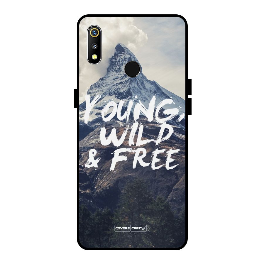 Young Wild and Free Metal Back Case for Realme 3