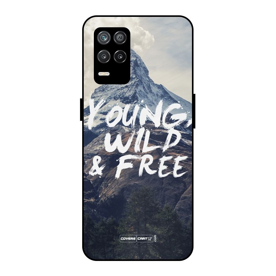 Young Wild and Free Metal Back Case for Realme 8s 5G