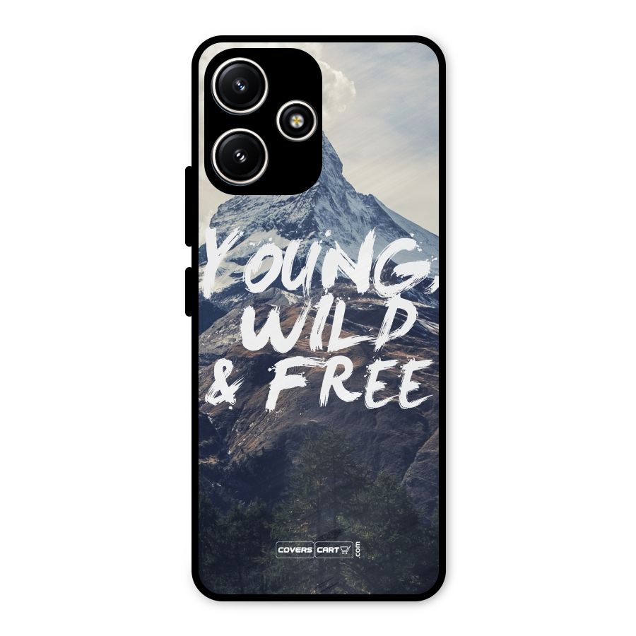 Young Wild and Free Metal Back Case for Redmi 12 5G