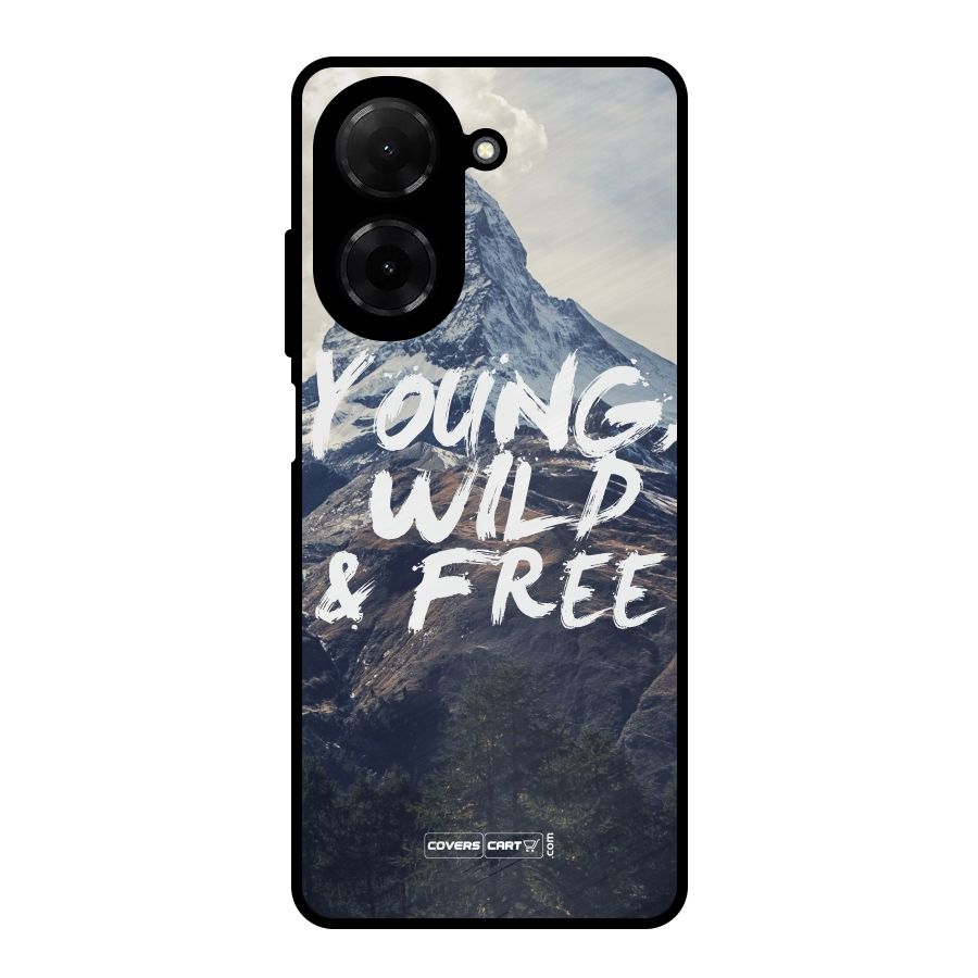 Young Wild and Free Metal Back Case for Redmi A5 4G