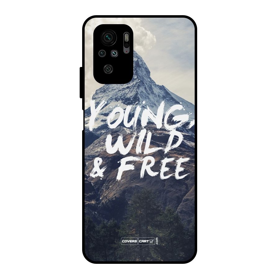 Young Wild and Free Metal Back Case for Redmi Note 10S