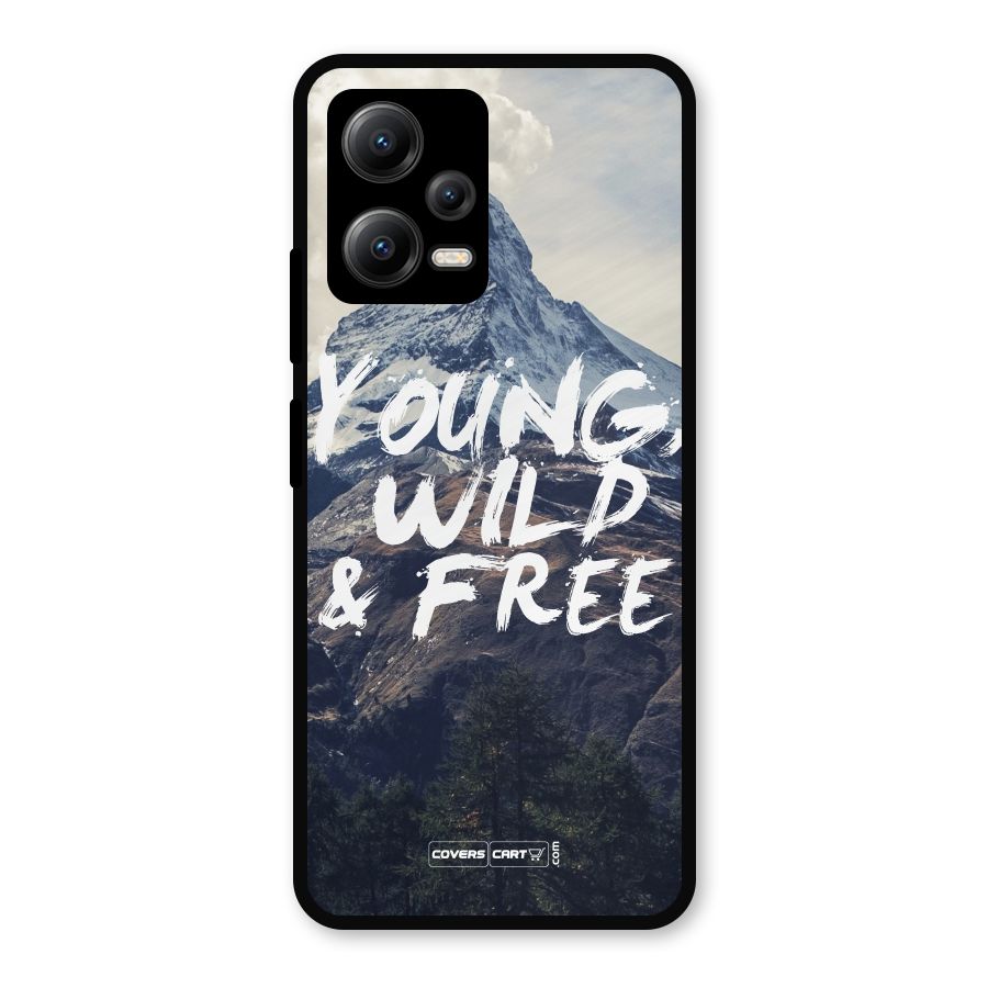 Young Wild and Free Metal Back Case for Redmi Note 12 5G