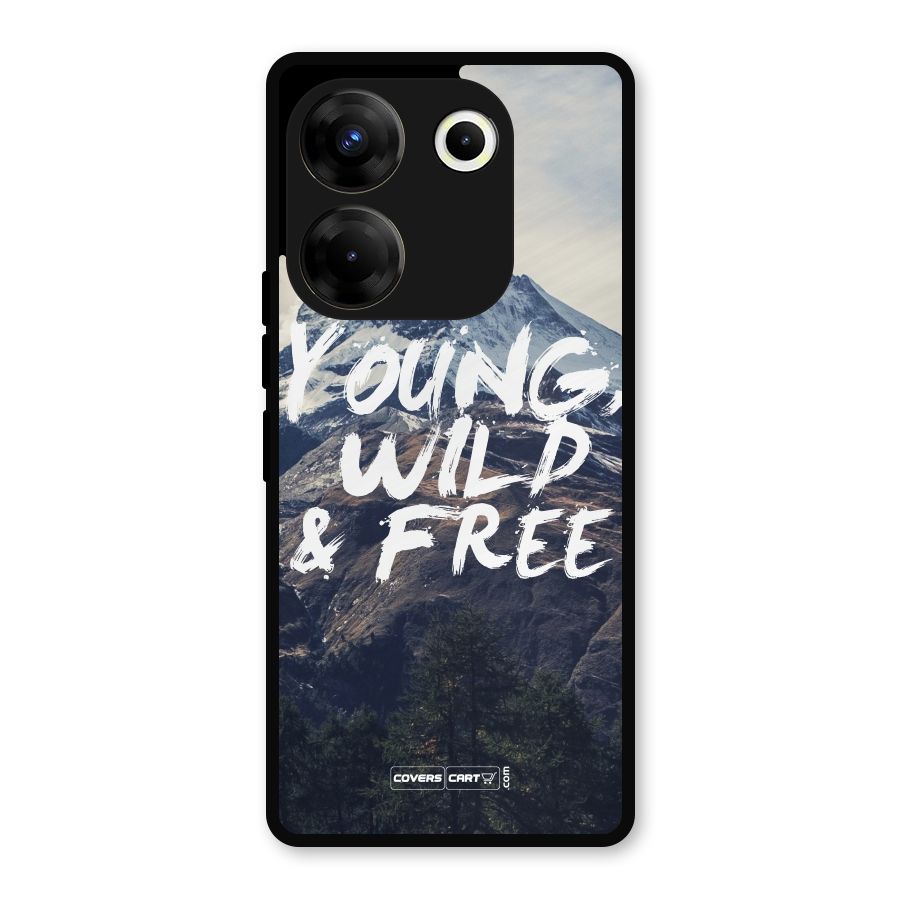 Young Wild and Free Metal Back Case for Tecno Camon 20