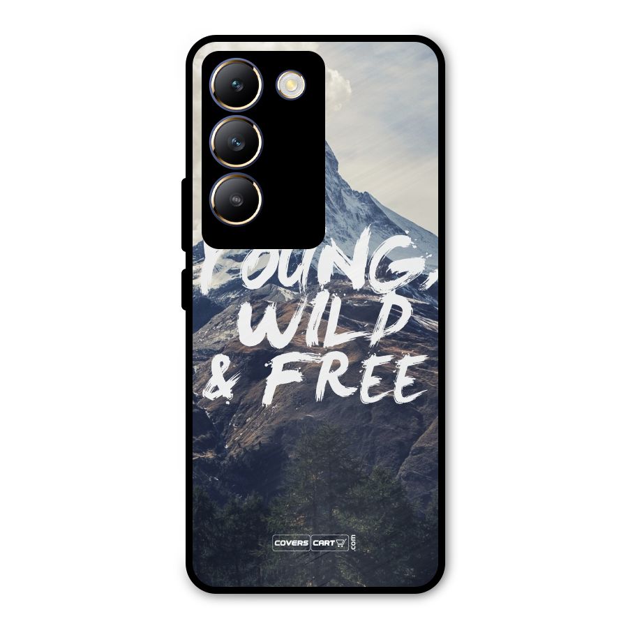 Young Wild and Free Metal Back Case for Vivo T3 5G