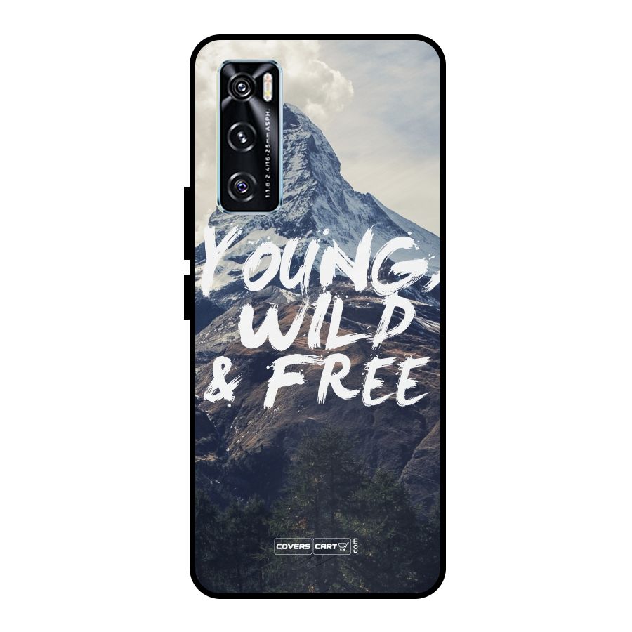 Young Wild and Free Metal Back Case for Vivo V20 SE