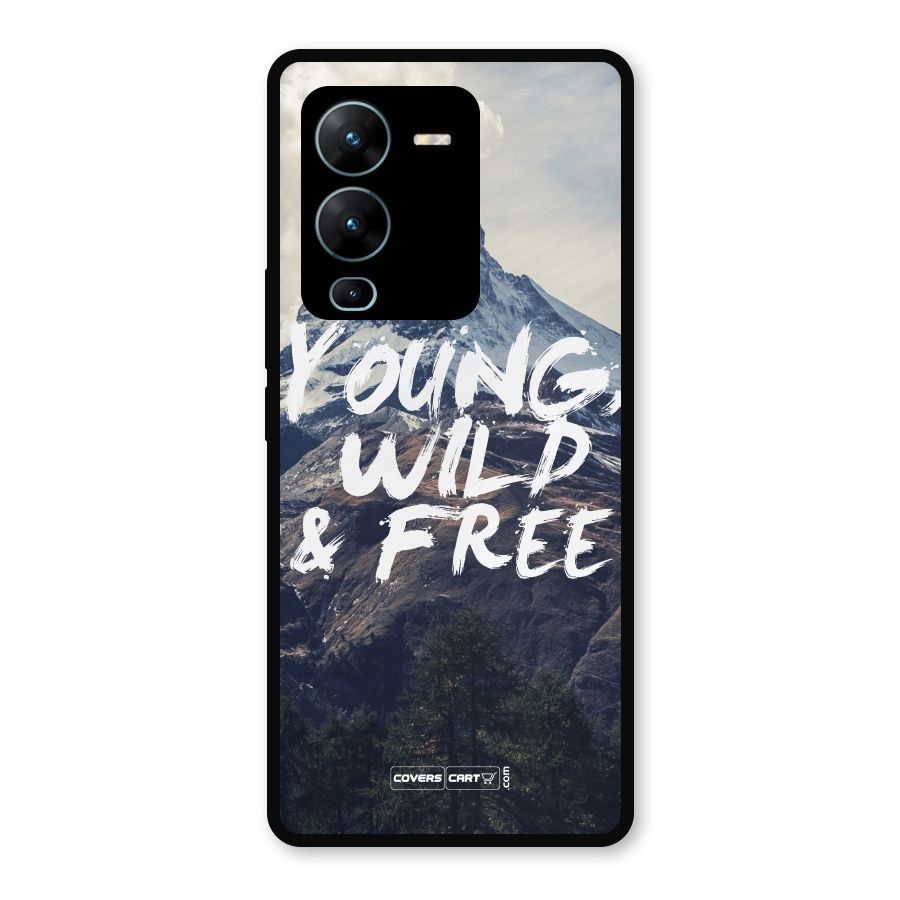 Young Wild and Free Metal Back Case for Vivo V25 Pro