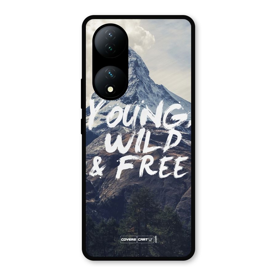 Young Wild and Free Metal Back Case for Vivo Y100a
