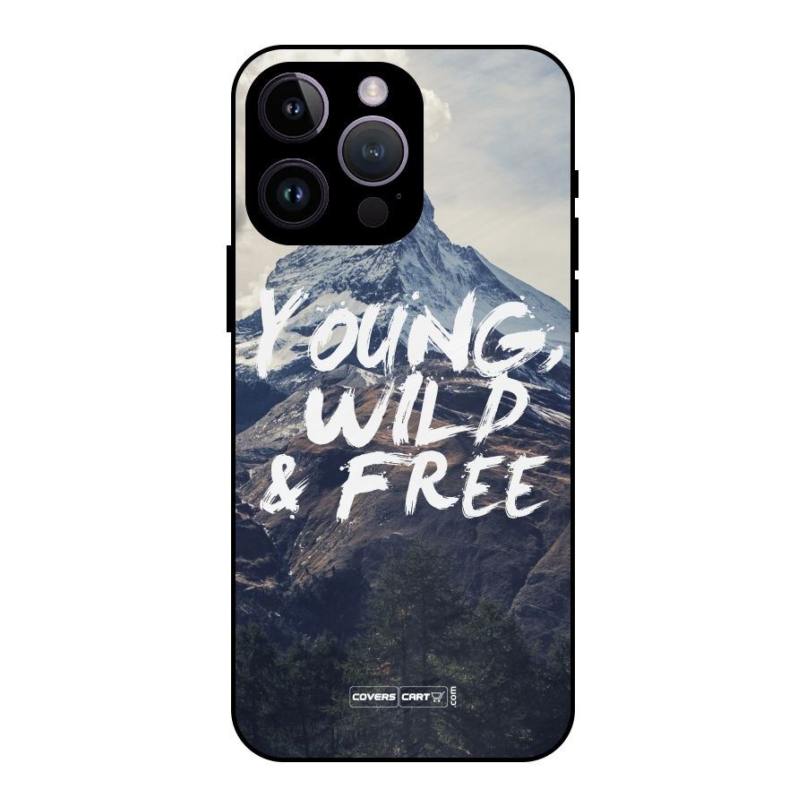 Young Wild and Free Metal Back Case for iPhone 14 Pro Max
