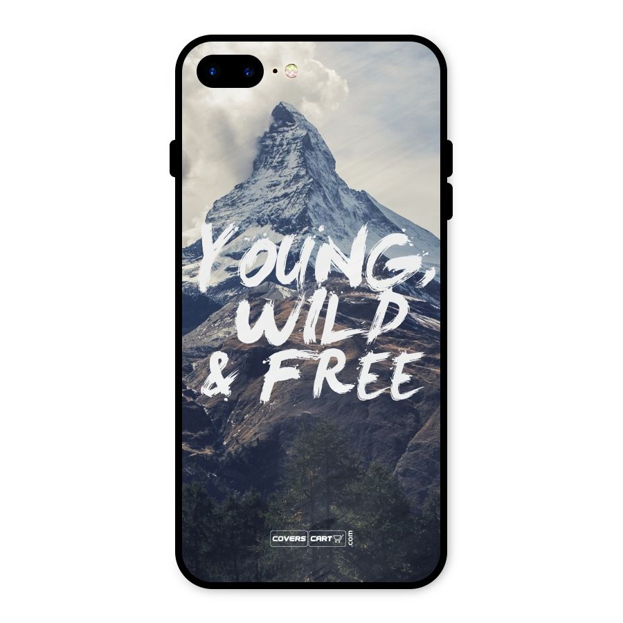 Young Wild and Free Metal Back Case for iPhone 8 Plus