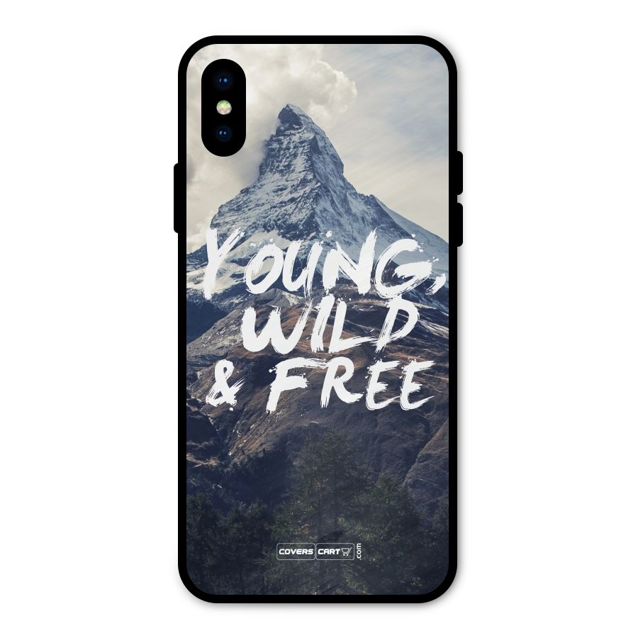 Young Wild and Free Metal Back Case for iPhone XS