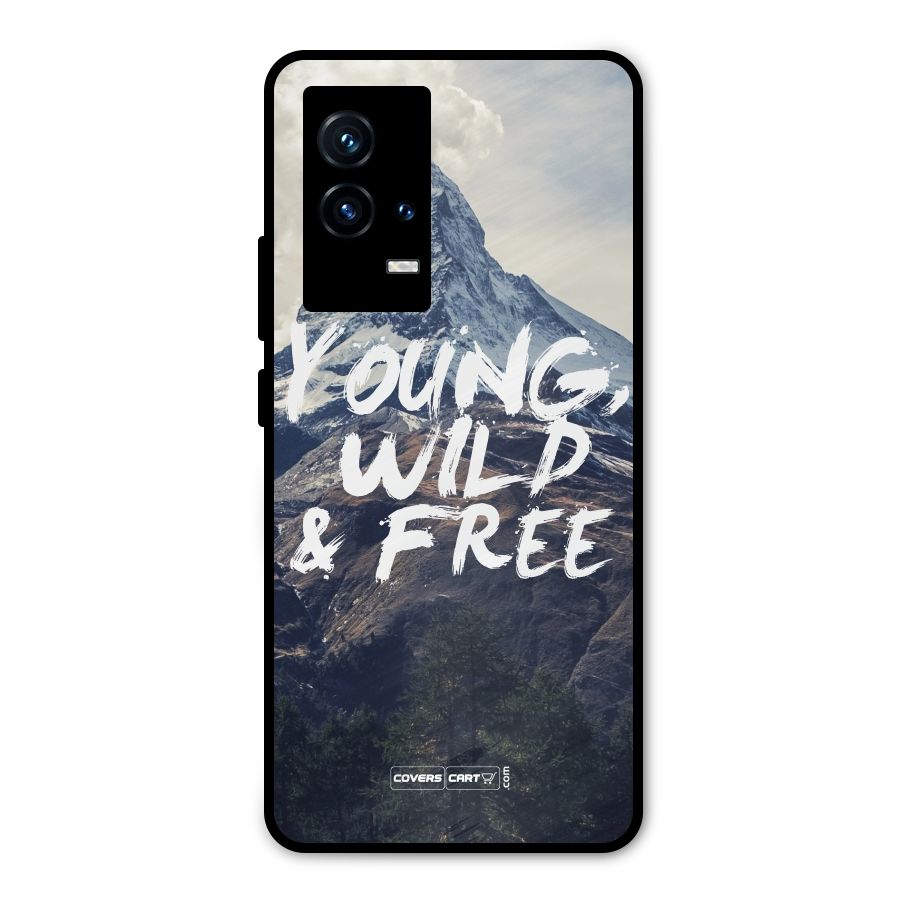 Young Wild and Free Metal Back Case for iQOO 9 5G
