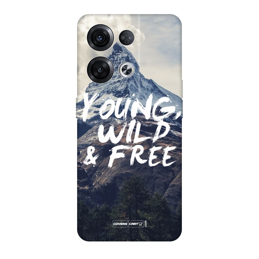 Young Wild and Free Original Polycarbonate Back Case for Oppo Reno8 Pro 5G